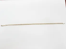 14k Two-Tone Gold Fancy Link 10" Bracelet/Anklet