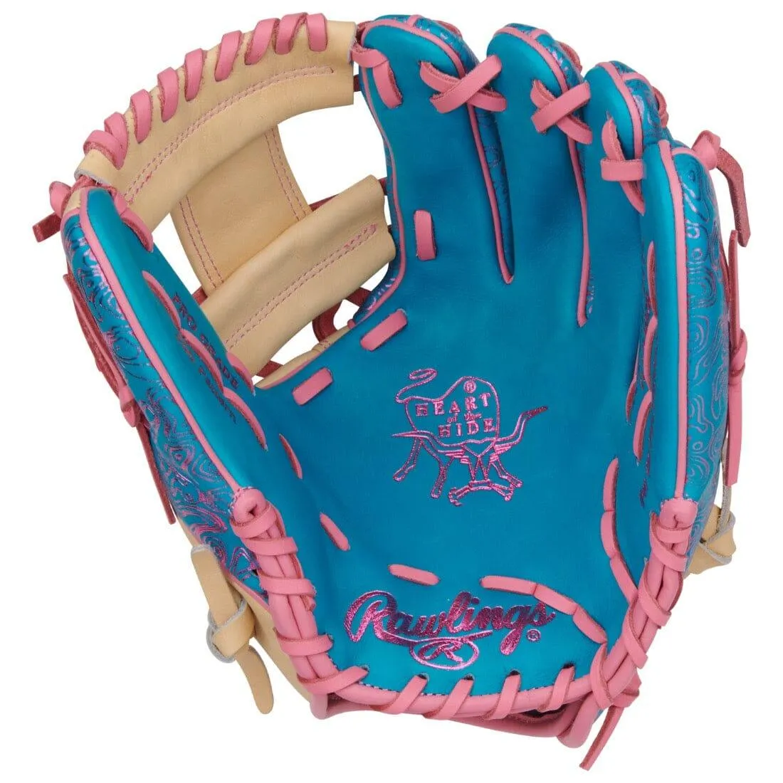 2024 Vibrant Series Rawlings Heart of the Hide 11.5" Infield Baseball Glove: PROR204W-2TEC