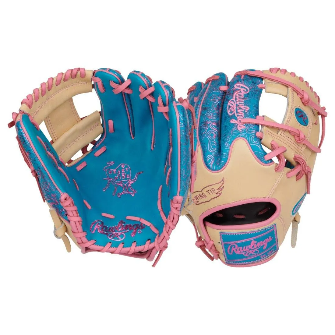 2024 Vibrant Series Rawlings Heart of the Hide 11.5" Infield Baseball Glove: PROR204W-2TEC