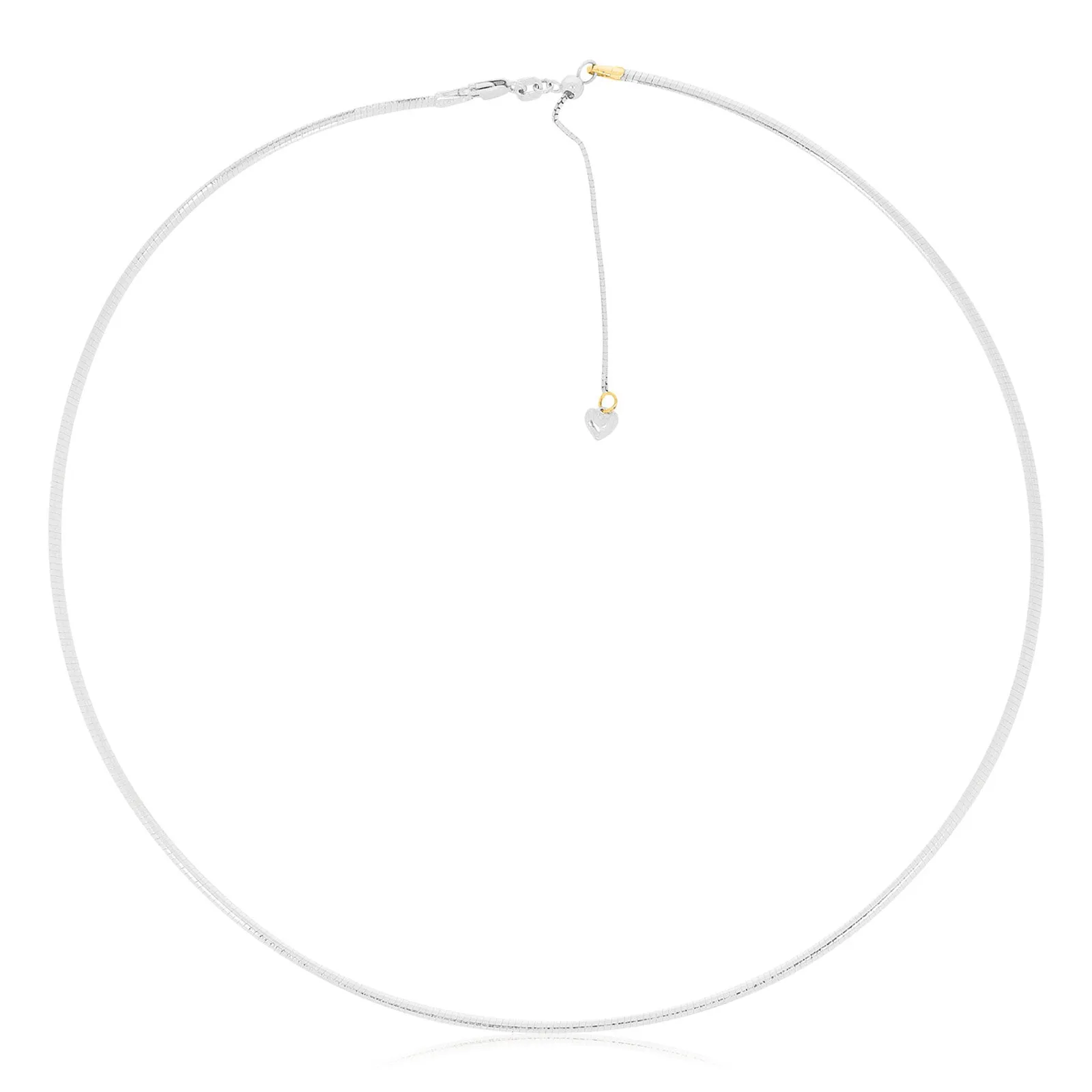 9ct Two Tone Gold 45-50cm Adjustable Omega Chain