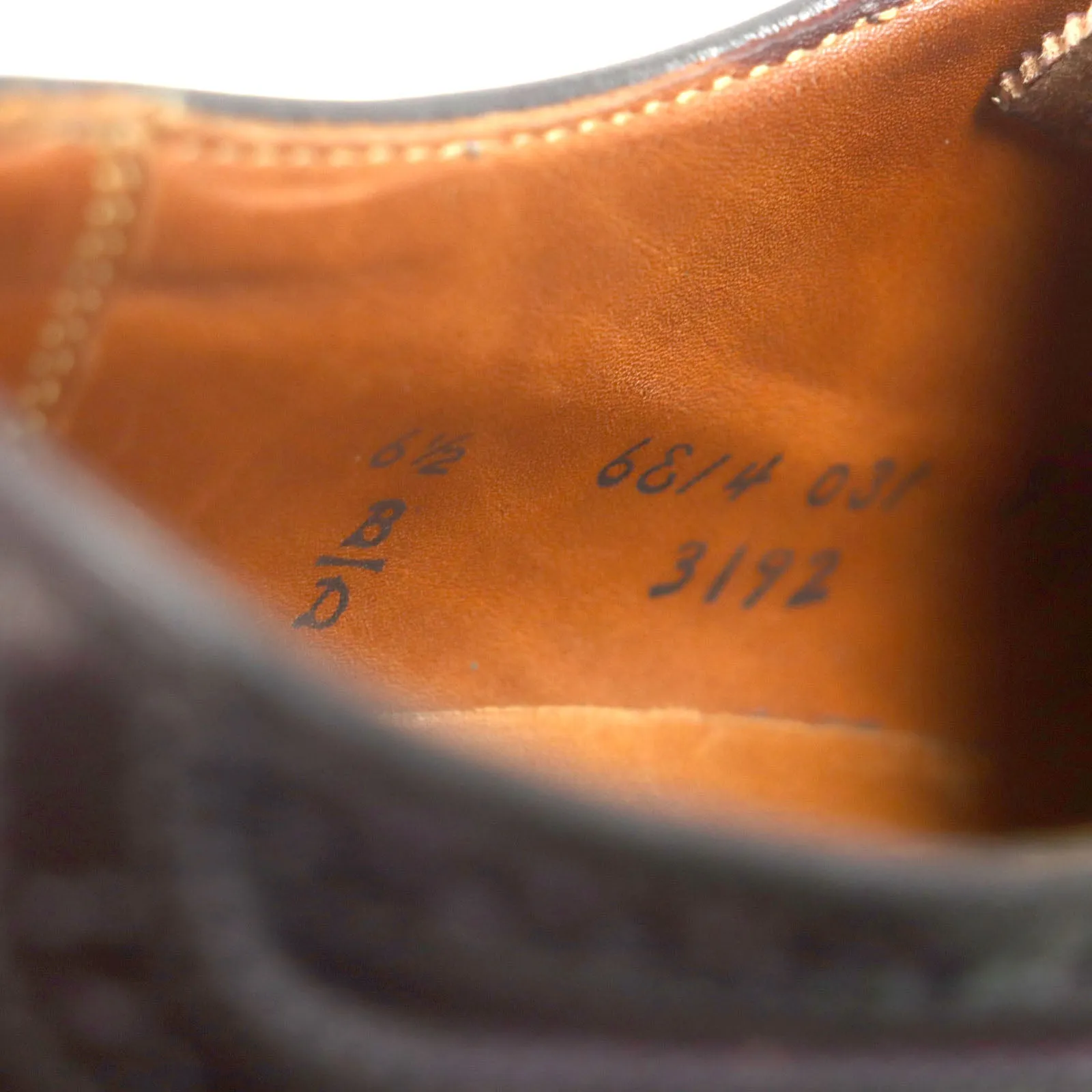 Alden Cordovan Wingtip Shoes Burgundy 6.5 USA