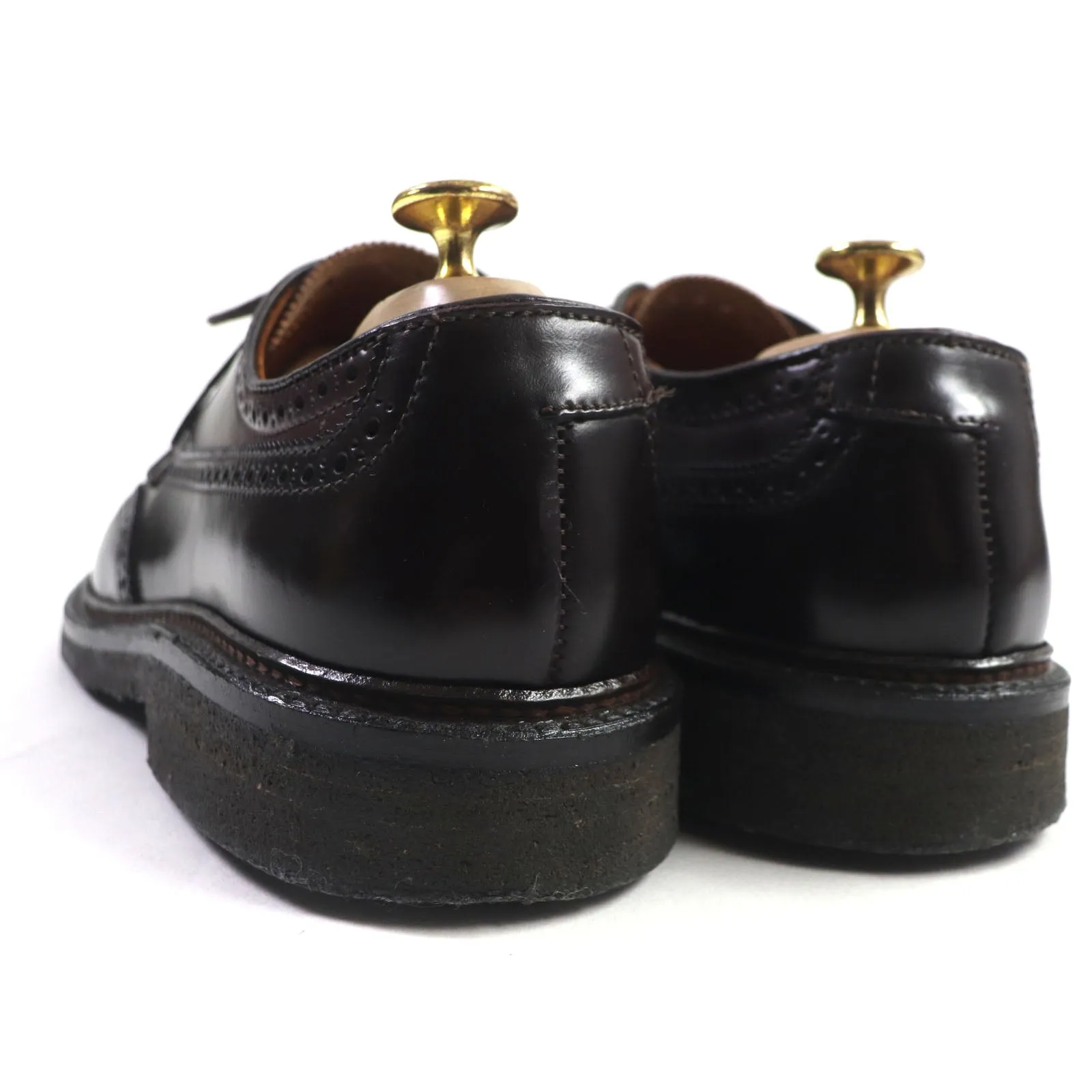 Alden Cordovan Wingtip Shoes Burgundy 6.5 USA