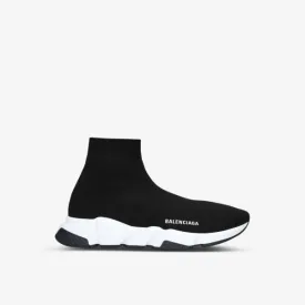 Balenciaga Men's Stretch Knit Speed Sneakers, Black