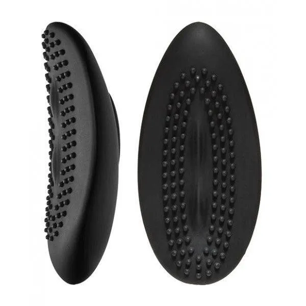 Body Bling - Clit Caress Mini-Vibe in Second Skin Silicone - Silver