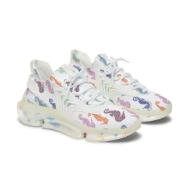 Colorful Seahorses Women's Mesh Sneakers
