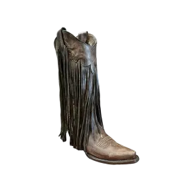 Corral Women's Circle G Brick Fringes Western Brown Boots