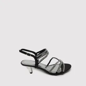 DESTINY Mid Heel Diamante Sandal