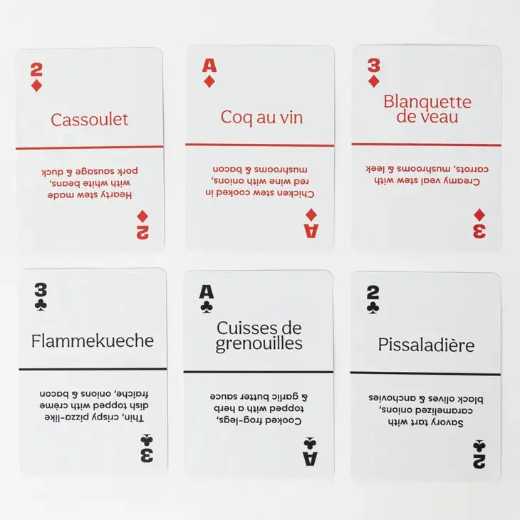 French Street Food Playing Cards