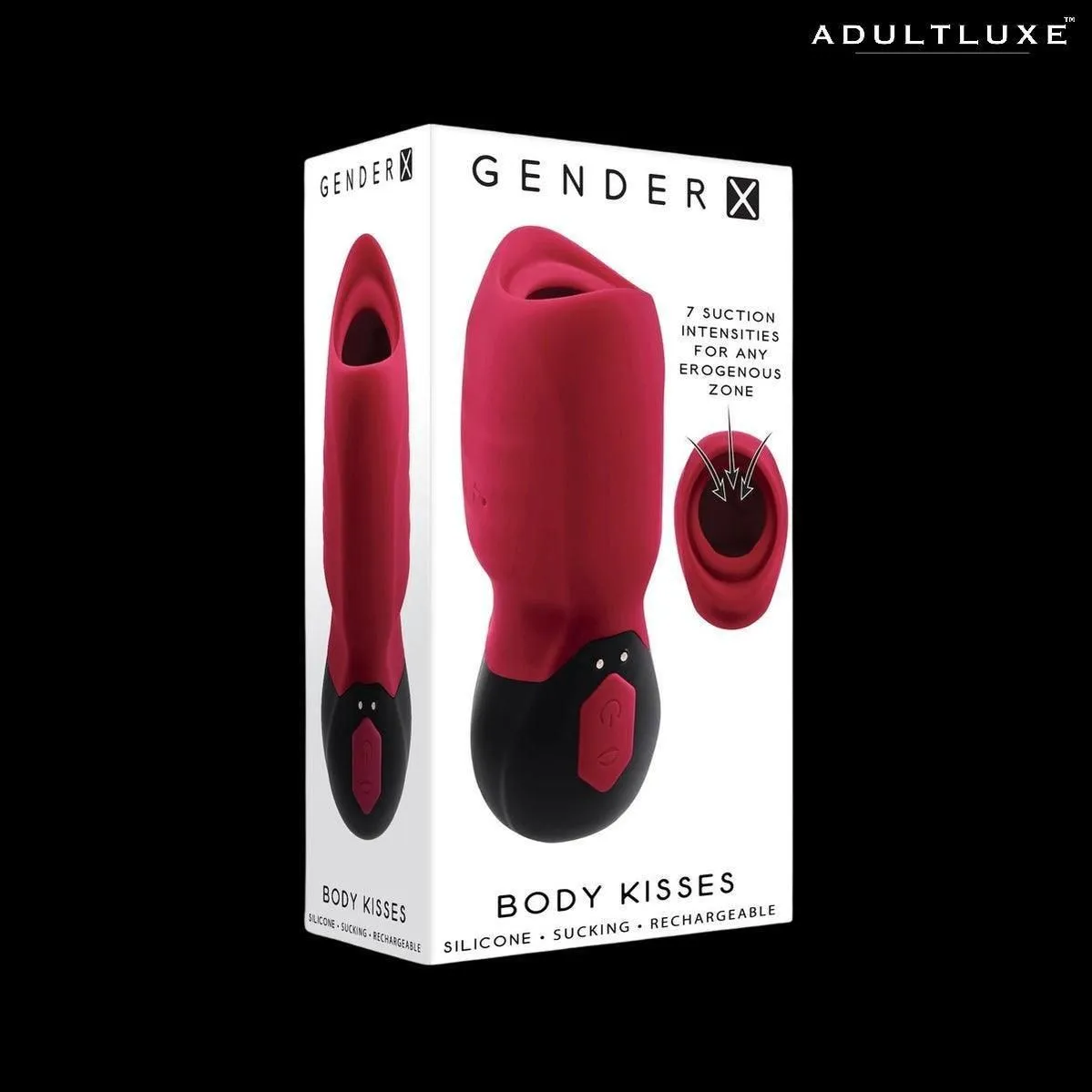 Gender X Body Kisses Vibrating Suction Massager