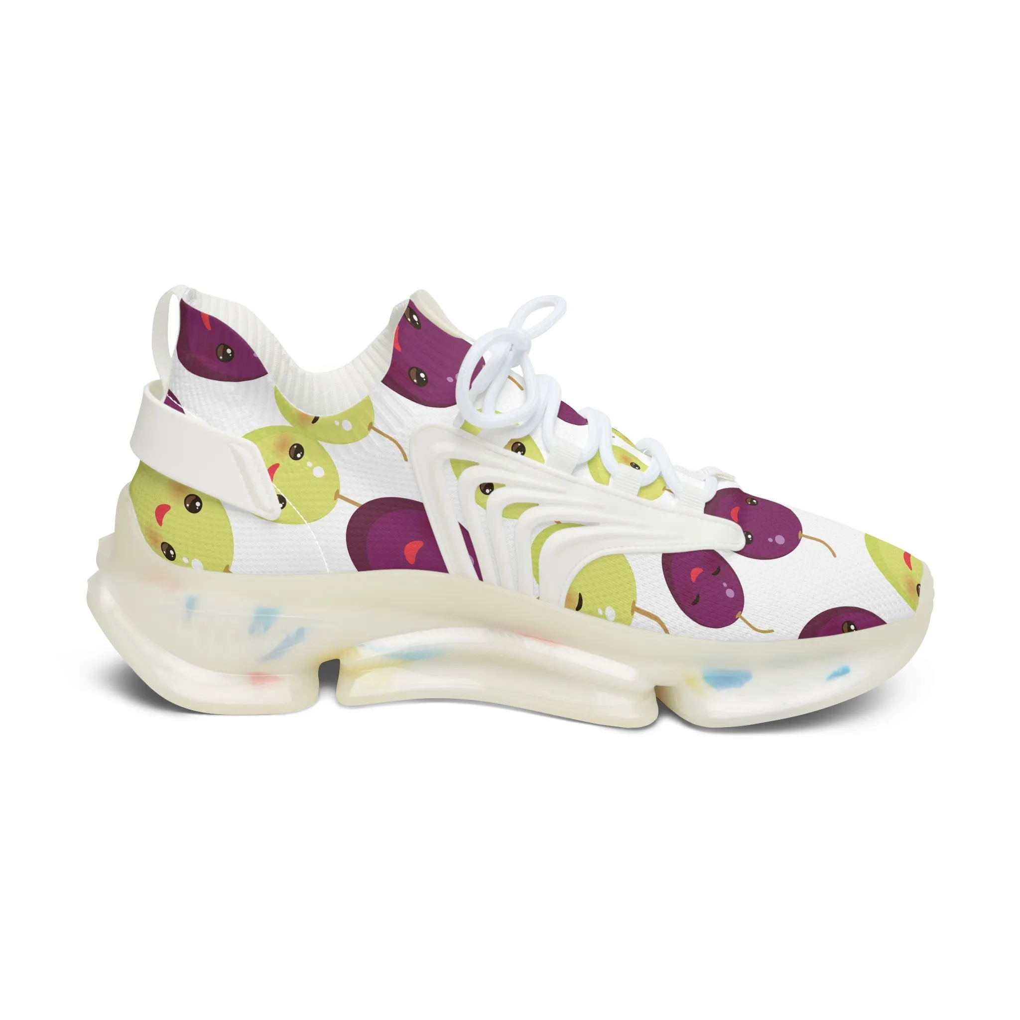 Kawaii Grapes Women's Mesh Sneakers