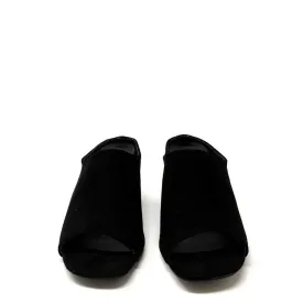LIYA Metallic Medium Block Heel Mule