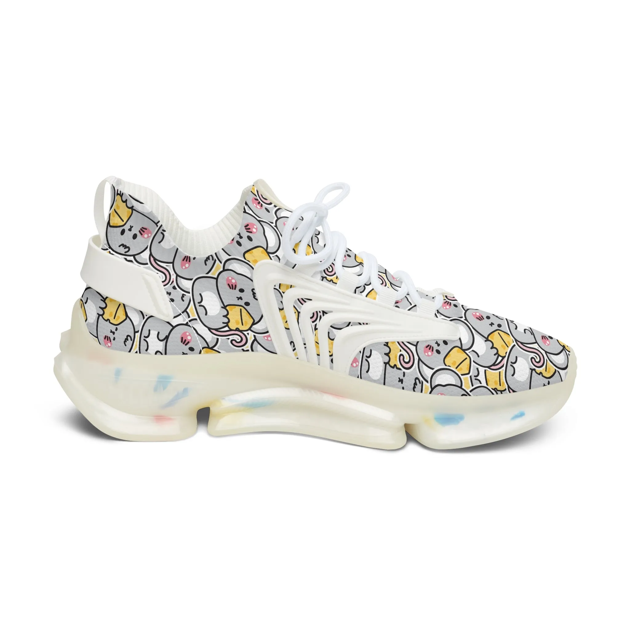 Mouse with Cheese Women's Mesh Sneakers