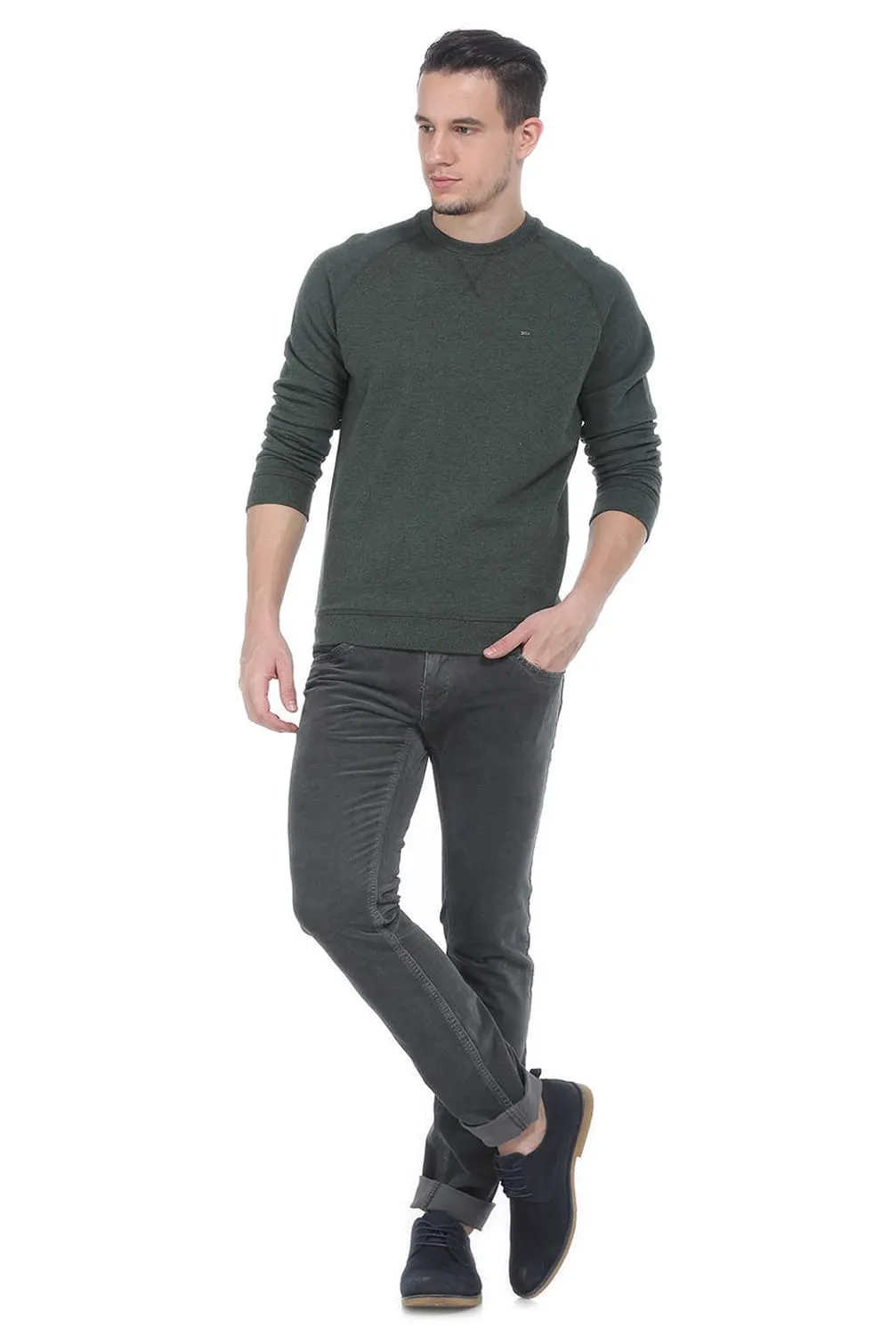 Muscle Fit Pull Over Raglan Sleeve