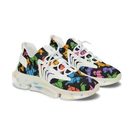 Origami Dogs Women's Mesh Sneakers