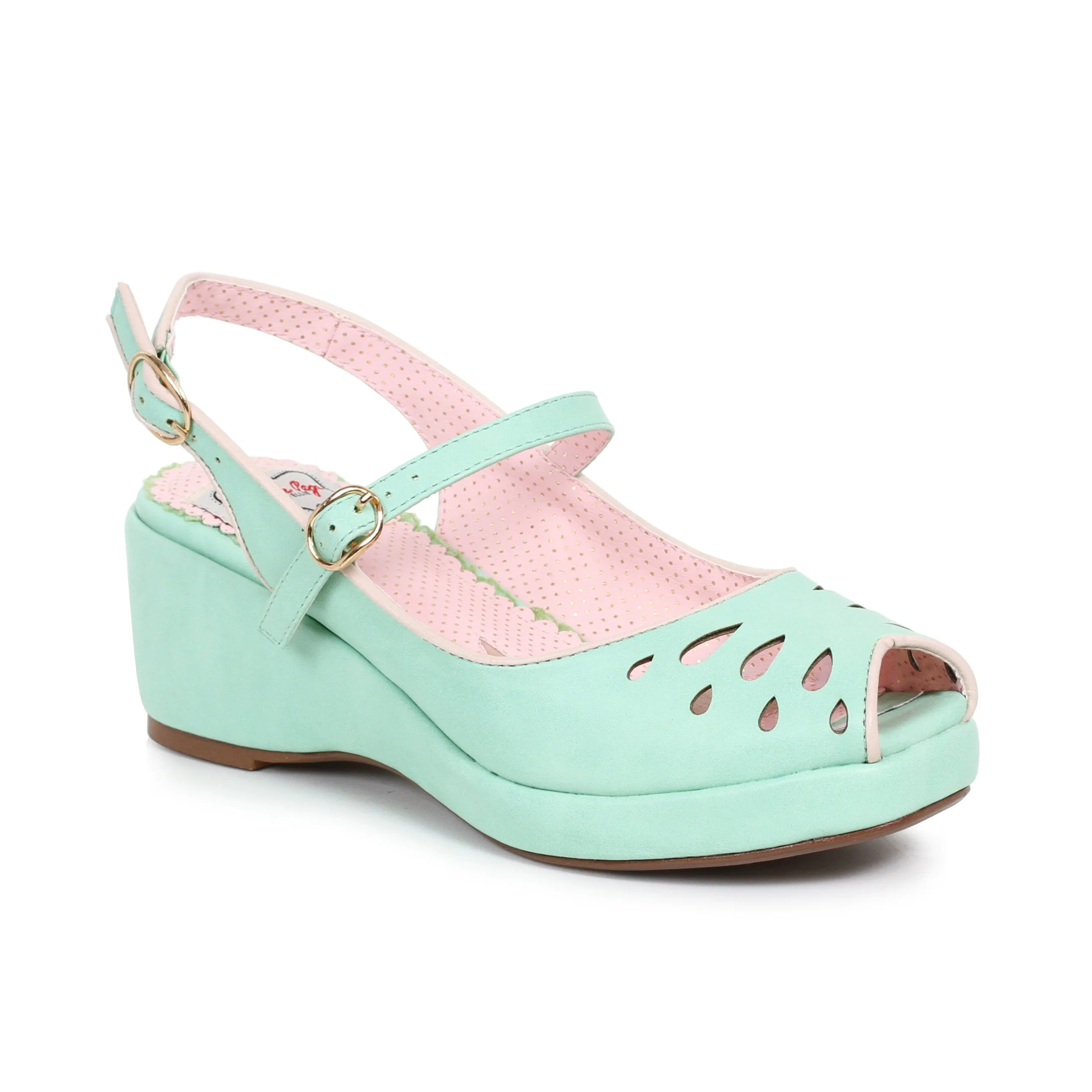 Peep Toe Sling Back Wedge