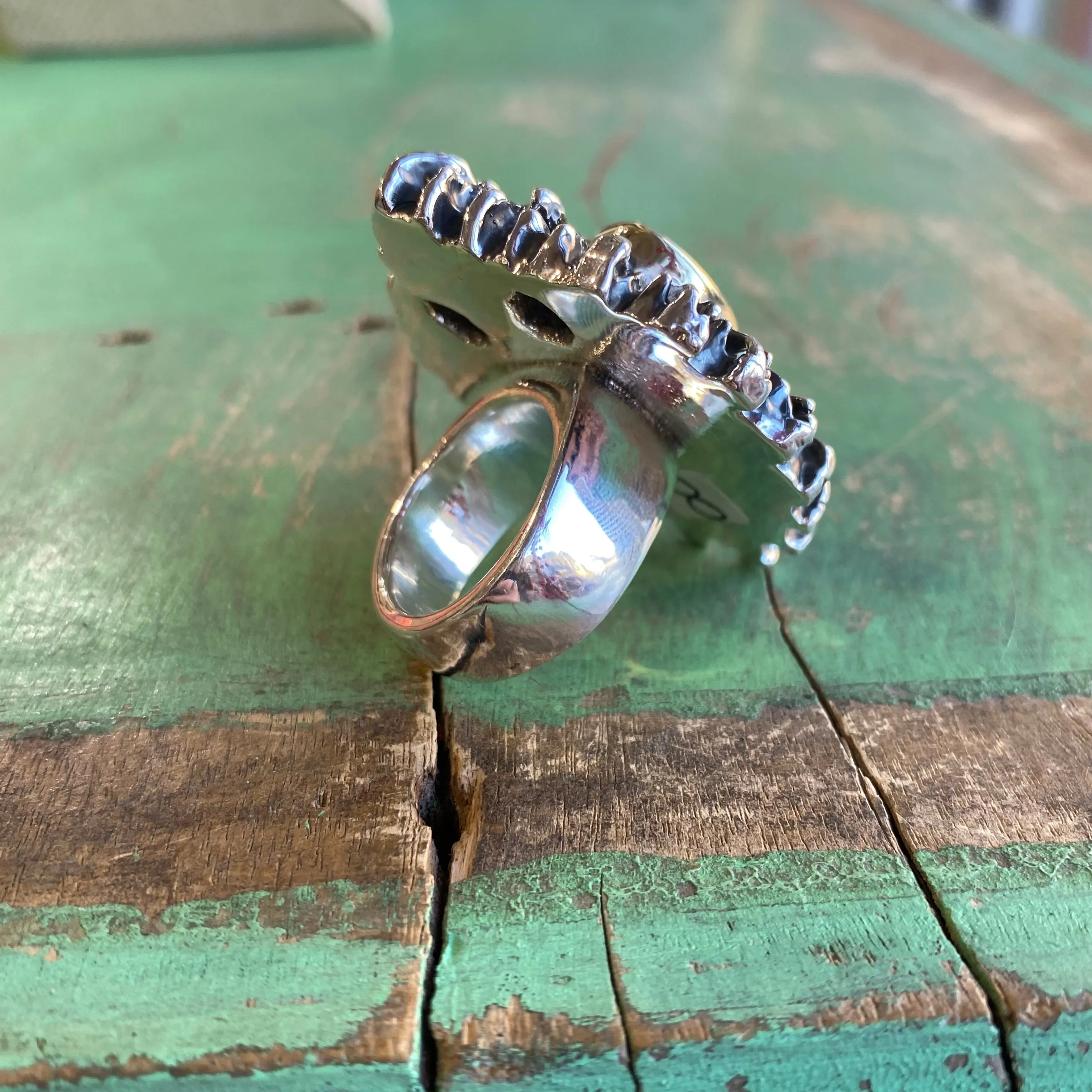 Sterling Silver Super Sacred Heart Ring