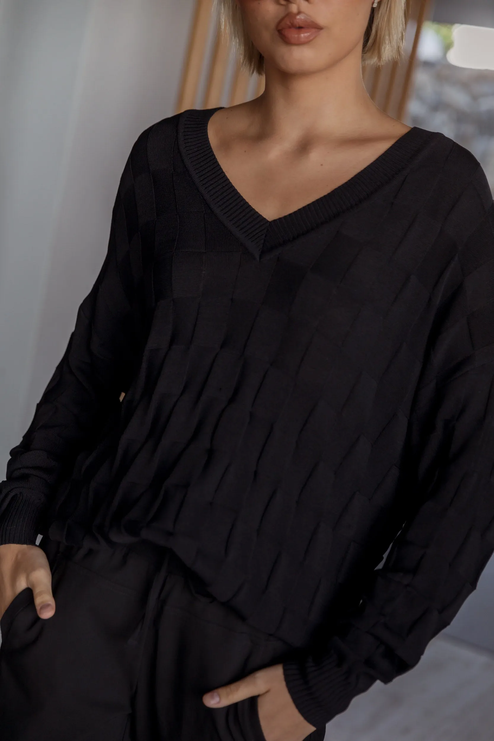WESTLEY Knit Jumper Black