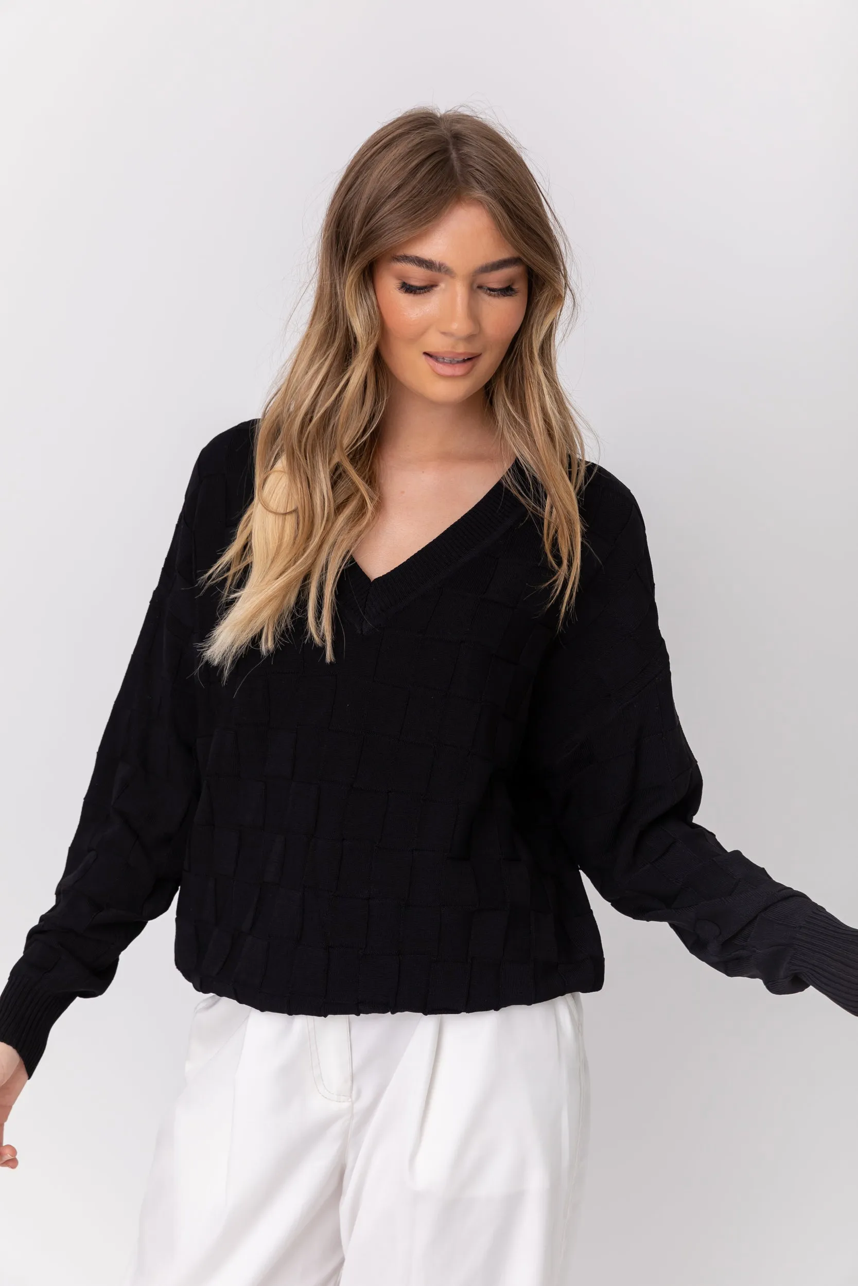 WESTLEY Knit Jumper Black
