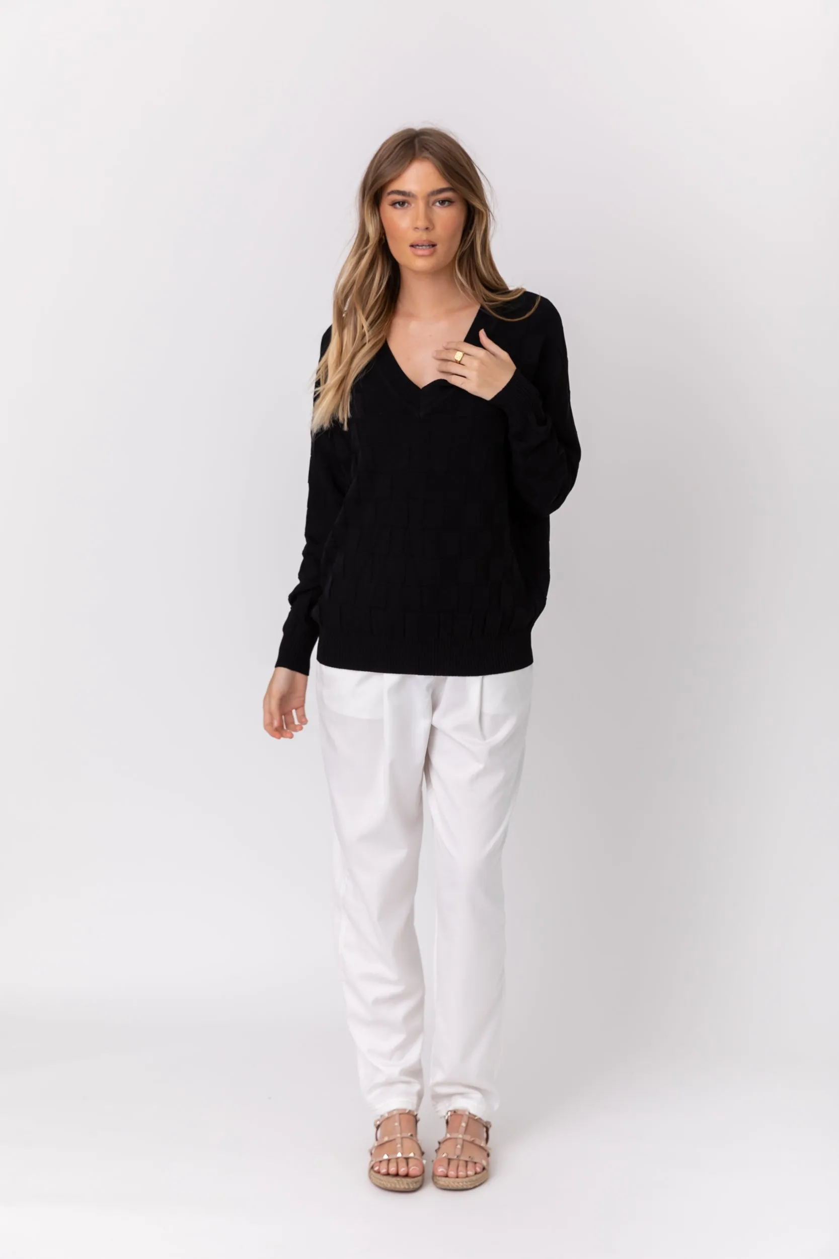 WESTLEY Knit Jumper Black