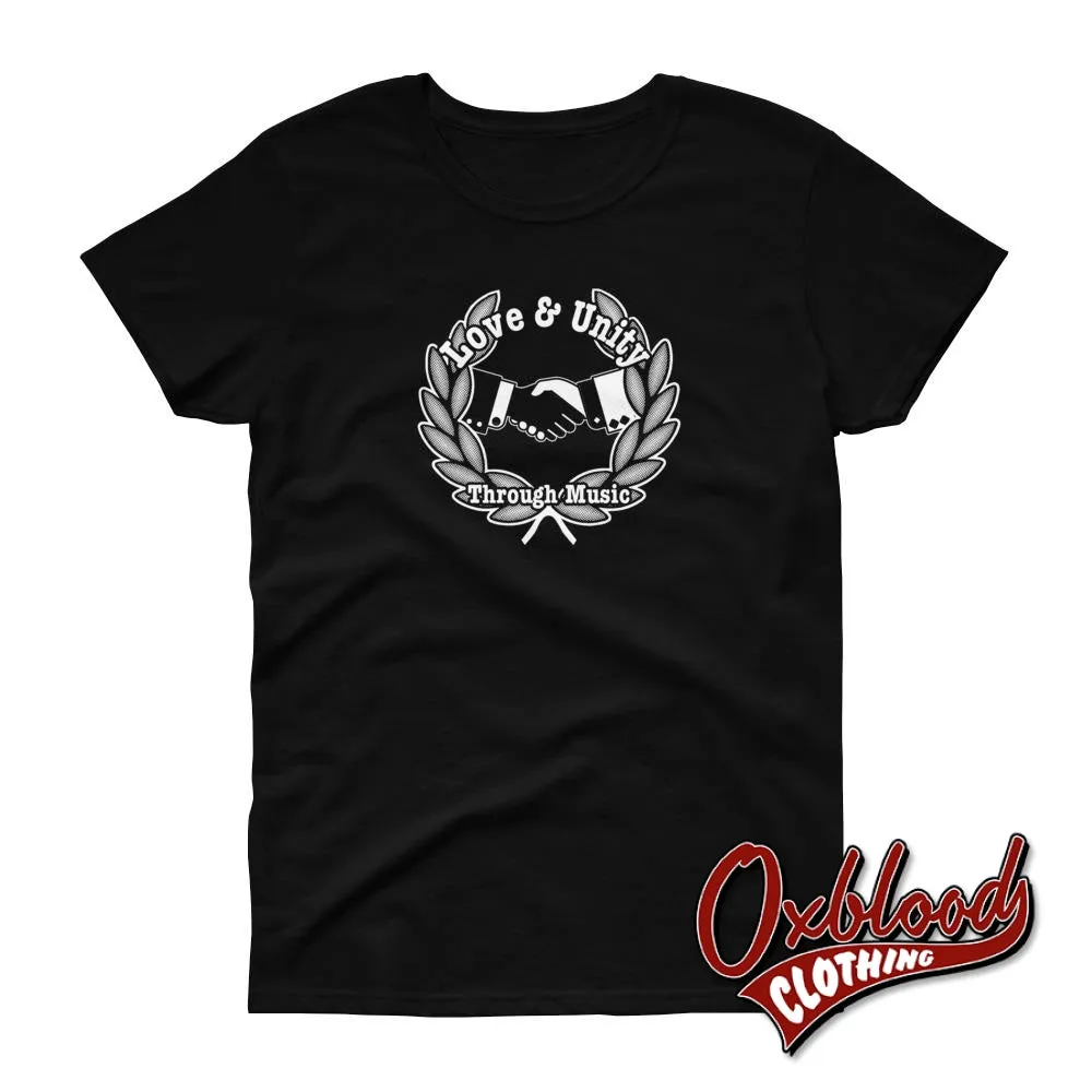 Women's Love & Unity Through Music T-Shirt - Ska Two-Tone Clothing