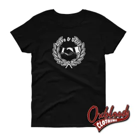 Women's Love & Unity Through Music T-Shirt - Ska Two-Tone Clothing